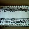 Sheet Music Cake