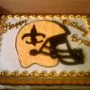 New Orleans Saints Helmet Cake