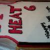 Miami Heat Jersey Shaped Cake