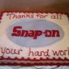 Snap-On Logo Cake
